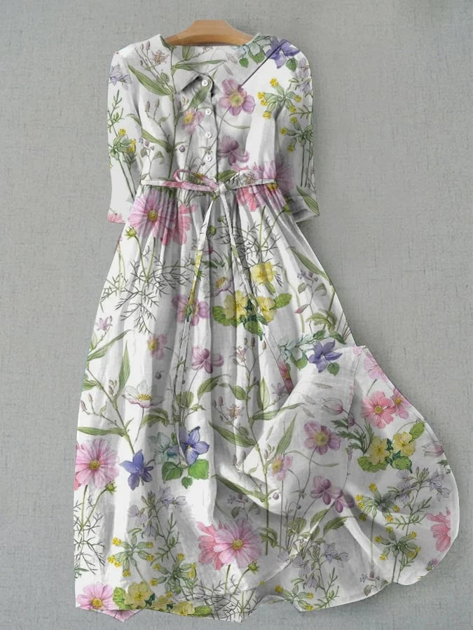 Dahlia™ | Elegante Abito A-Line Floreale Donna
