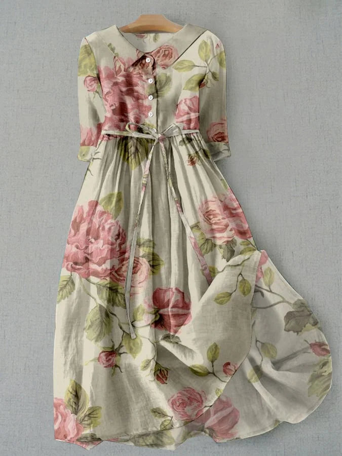 Marley™ | Eleganza Vintage in Abito Estivo Floreale