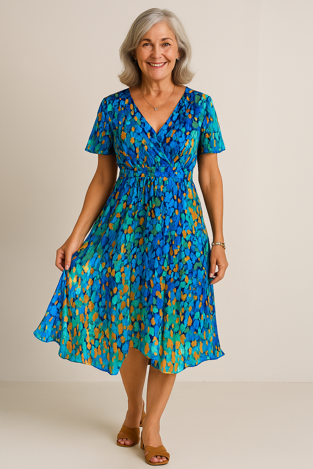 Anne Summer Dress Women - Elegancka Sukienka V -Sunned for Wedding i Midsummer