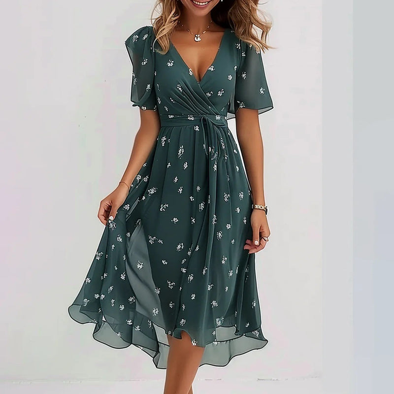 Anne Summer Dress Women - Elegancka Sukienka V -Sunned for Wedding i Midsummer