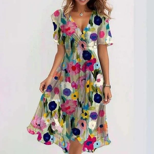 Anne Summer Dress Women - Elegancka Sukienka V -Sunned for Wedding i Midsummer