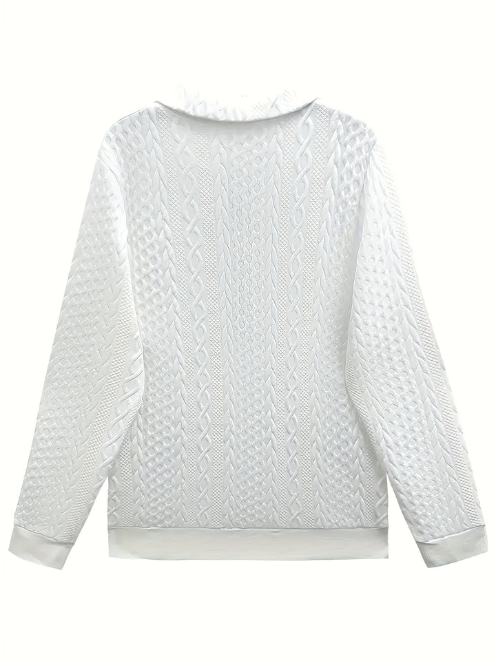 Bluza Damska Sofie - Elegancka, Długi Rękaw, Kieszeń na Zamek