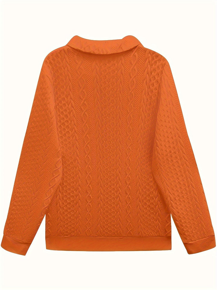 Bluza Damska Sofie - Elegancka, Długi Rękaw, Kieszeń na Zamek