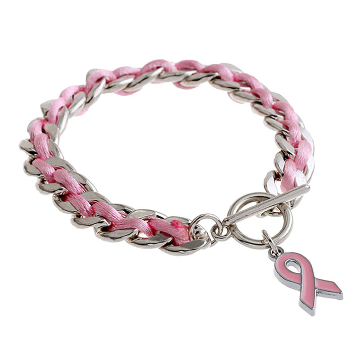 Braccialetto con cuore rosa | Insieme contro il cancro al seno