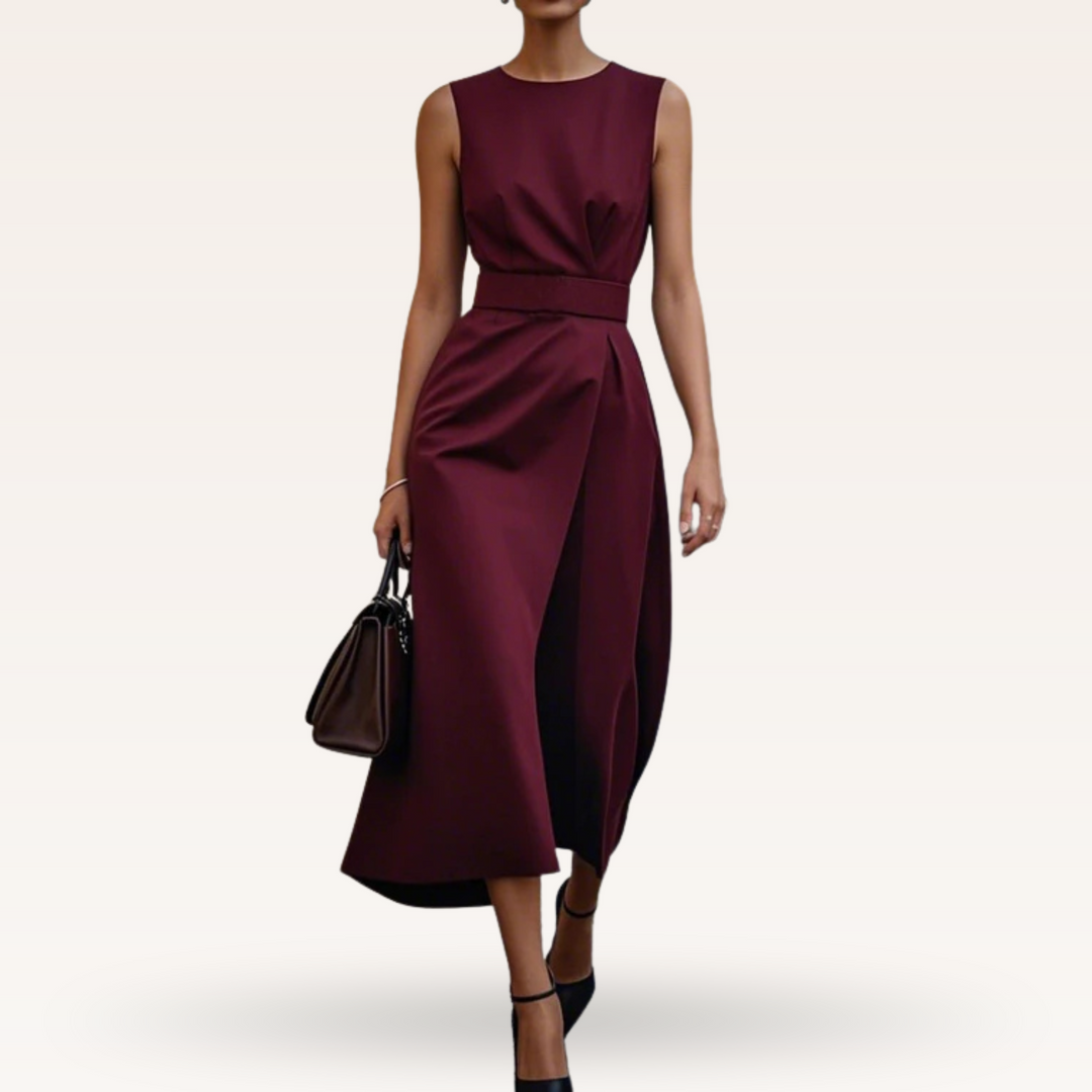 Czarna Sukienka Nelly™ - Elegancki Design i Komfort na Każdą Okazję