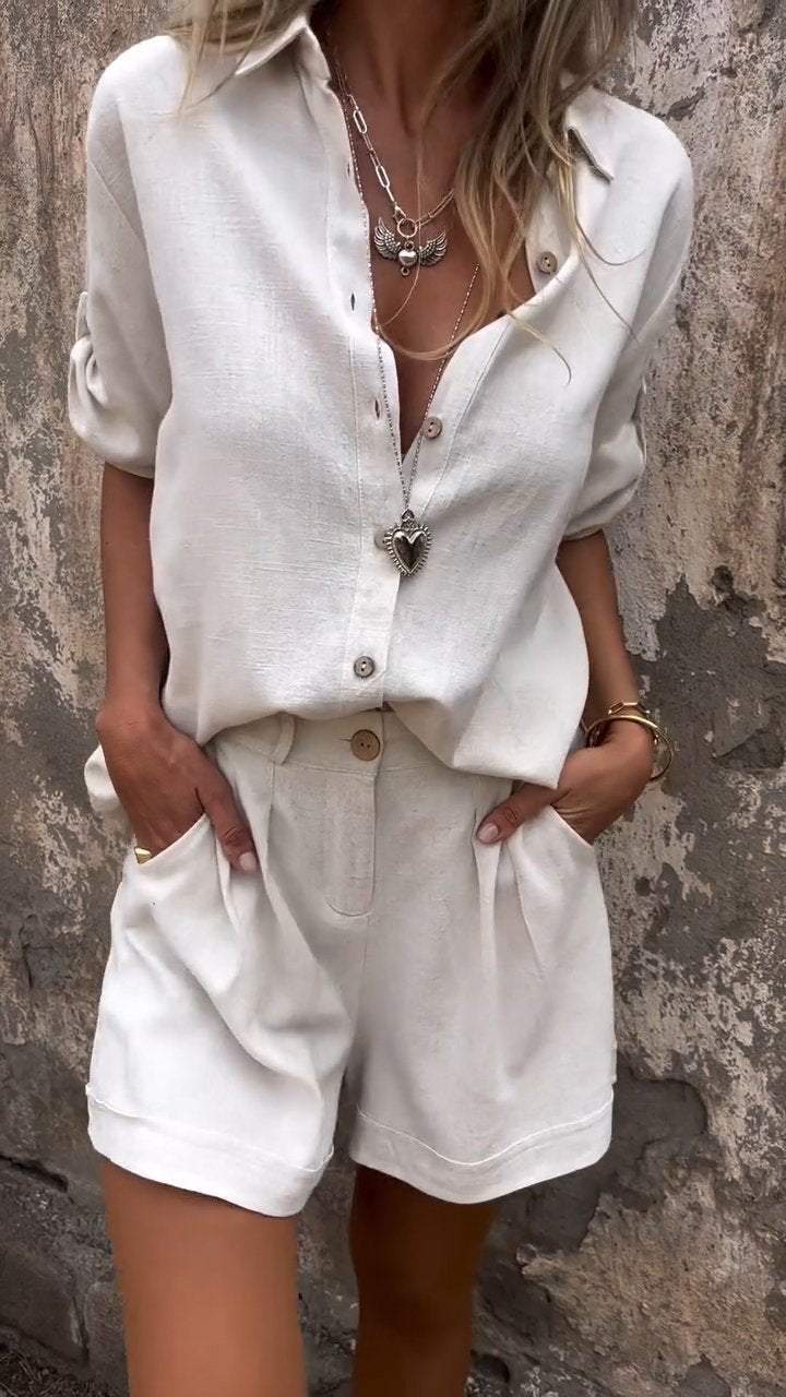 Elva Dwuczęściowy Zestaw Damski - Elegancja i Komfort na Co Dzień