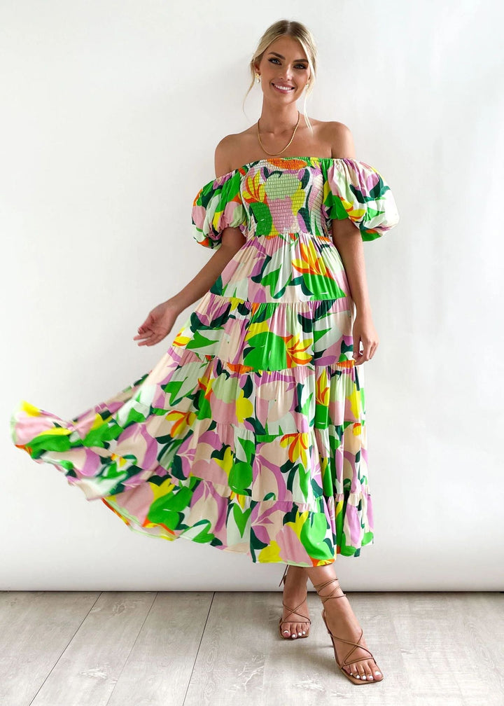 Eva Chic Summer Dress - Pochlebiające się dopasowanie i oddychający komfort dla kobiet