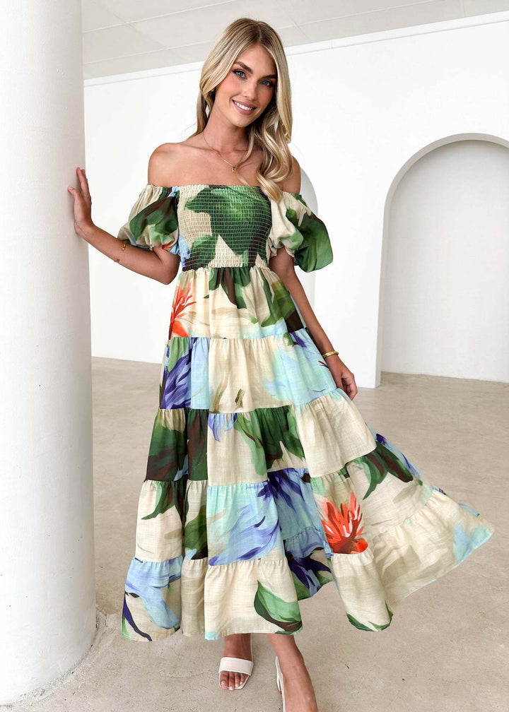 Eva Chic Summer Dress - Pochlebiające się dopasowanie i oddychający komfort dla kobiet