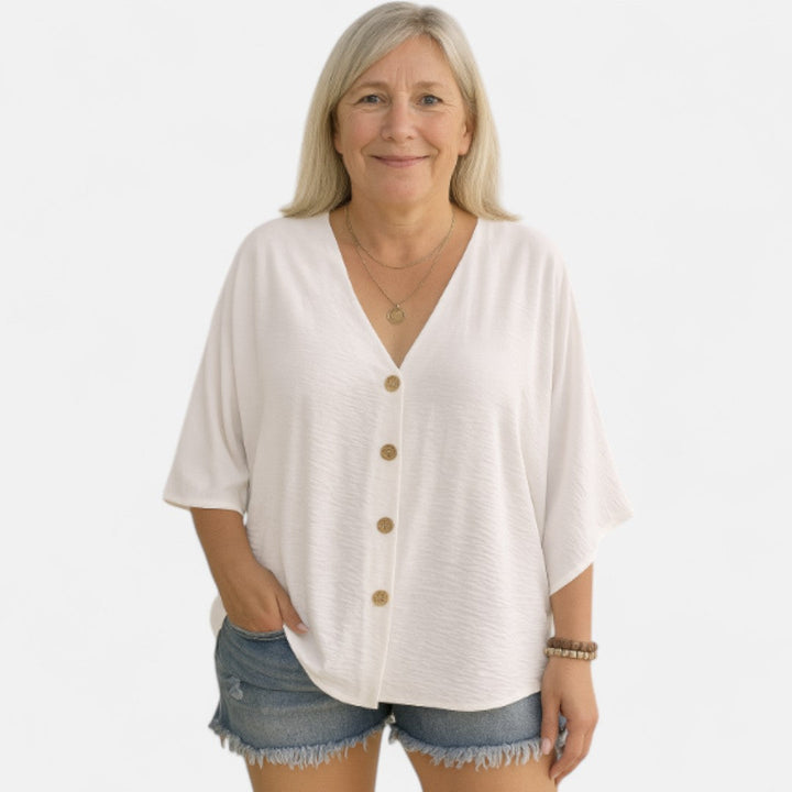 Freja™ - Luźna, oversize'owa koszula