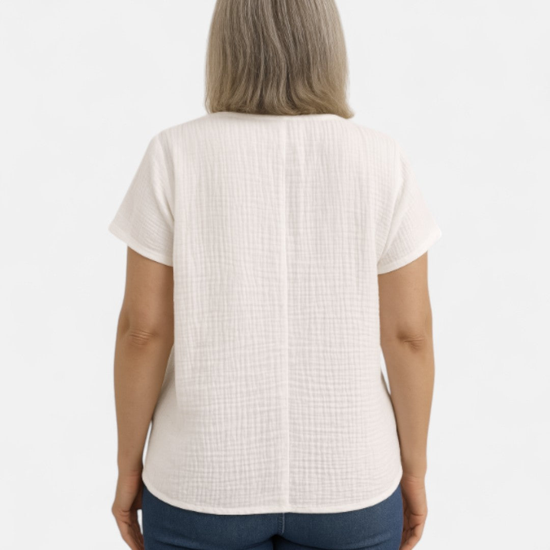 Ingrid™ – Stylowa bluzka z guzikami
