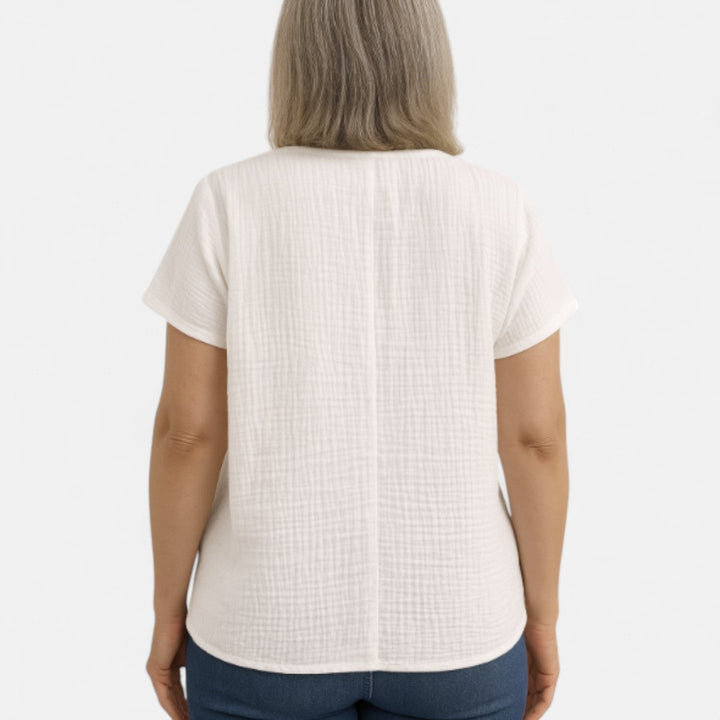 Ingrid™ – Stylowa bluzka z guzikami