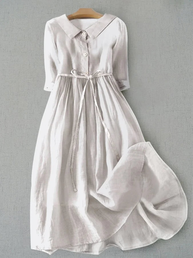 Lux™ | Elegante Abito Estivo Donna in Cotone e Lino