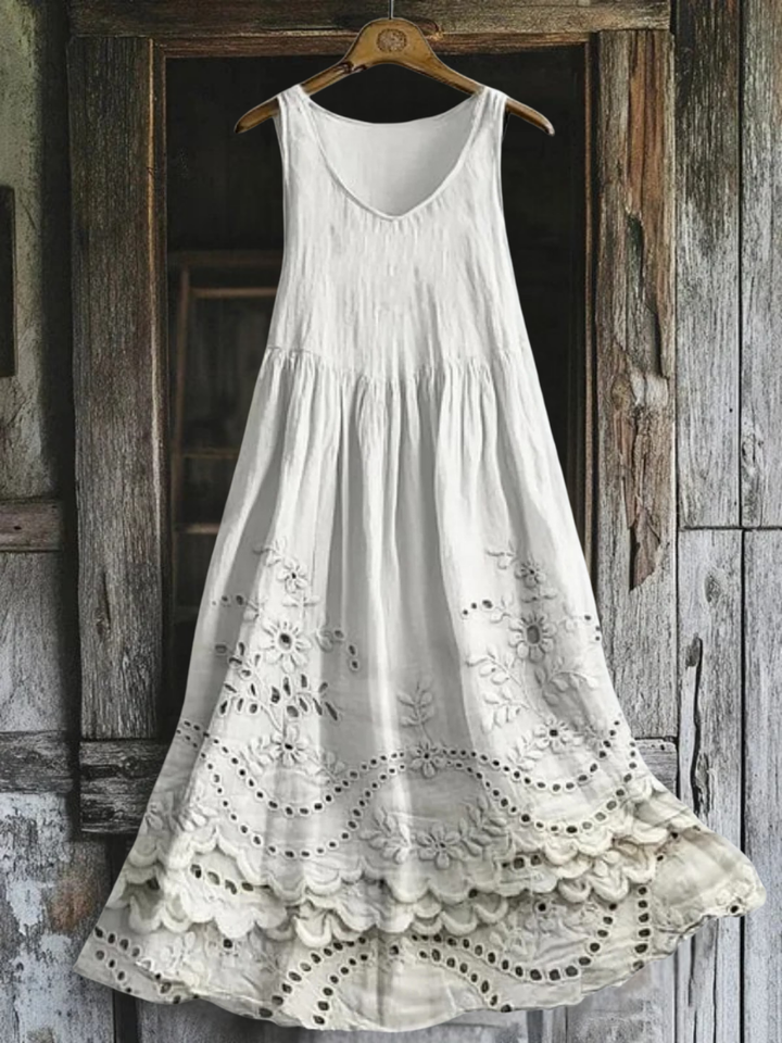 Margaux™ | Elegante Robe in Broderie Anglaise