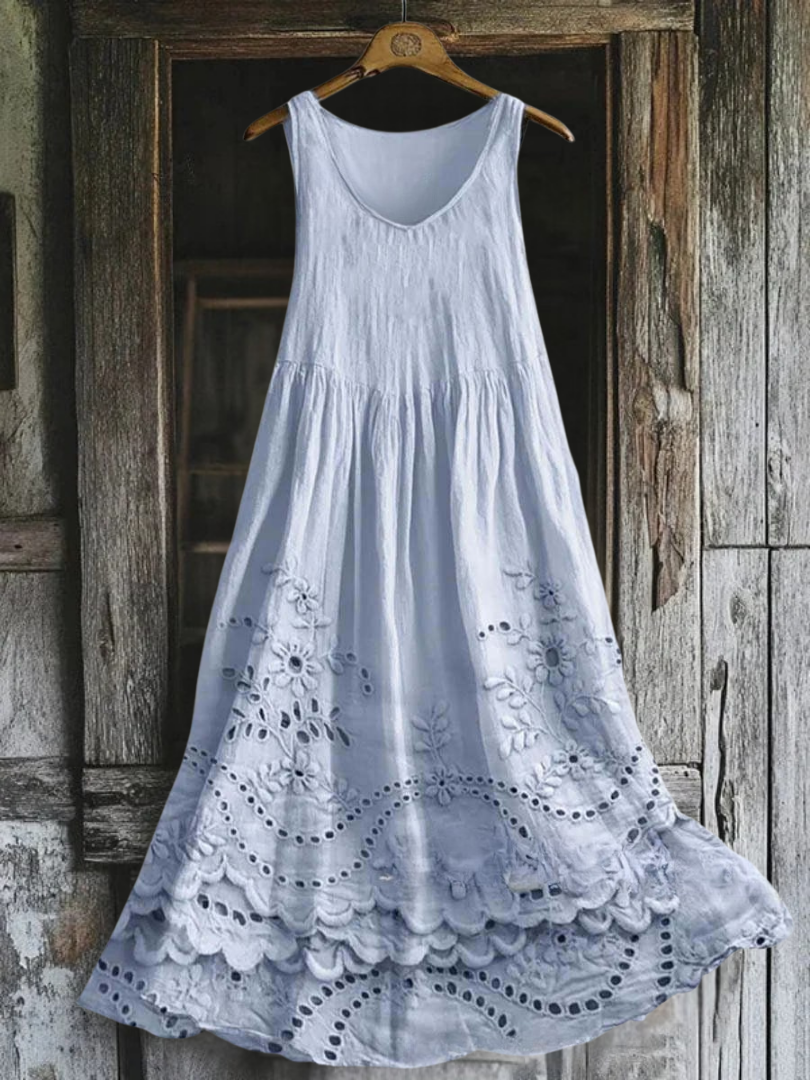 Margaux™ | Elegante Robe in Broderie Anglaise