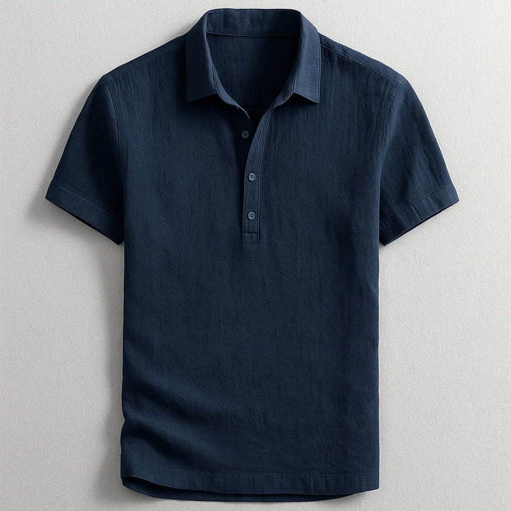 Raymond™ | Elegante Polo Uomo Manica Corta in Lino
