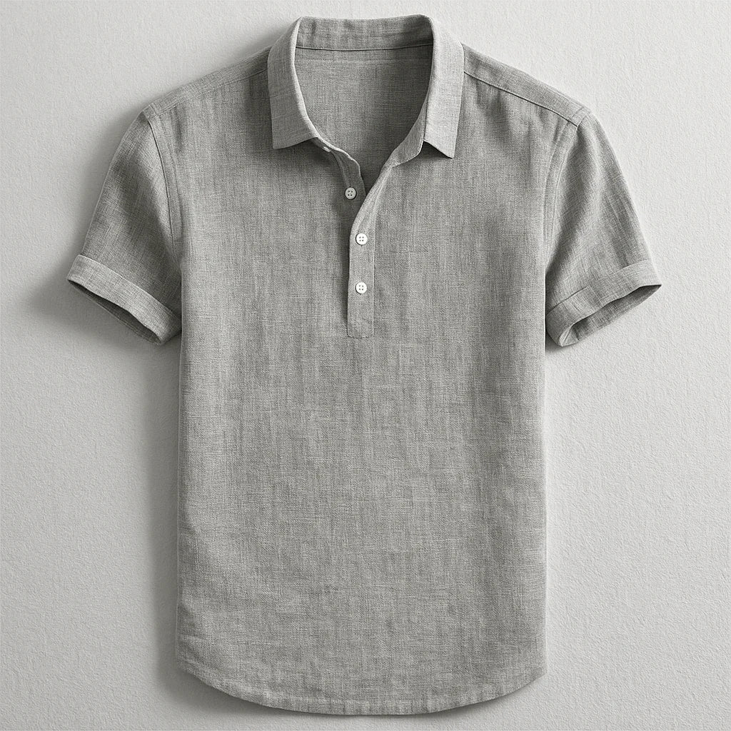 Raymond™ | Elegante Polo Uomo Manica Corta in Lino