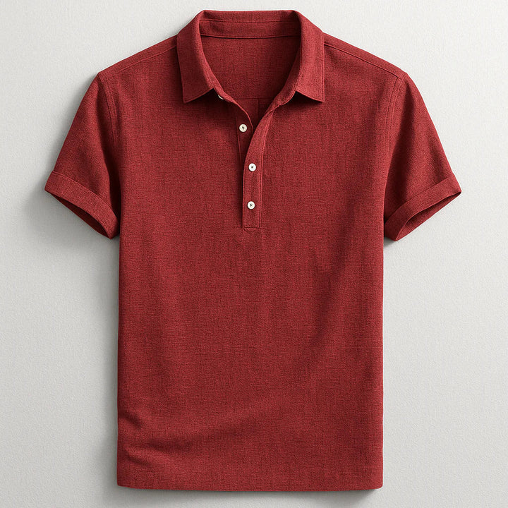 Raymond™ | Elegante Polo Uomo Manica Corta in Lino