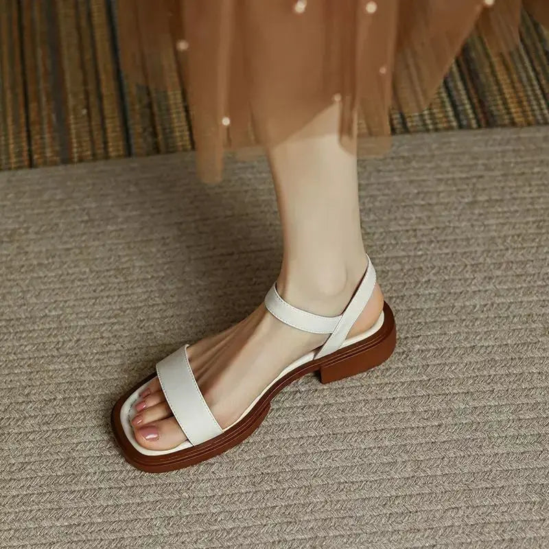 Sandały Damskie LINDY - Eleganckie Skórzane, Wygodne na Co Dzień