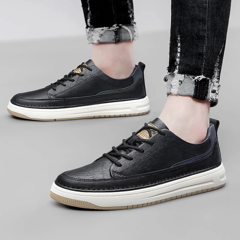 Skórzane trampki Halston Arc – luksusowy komfort i stylowy design