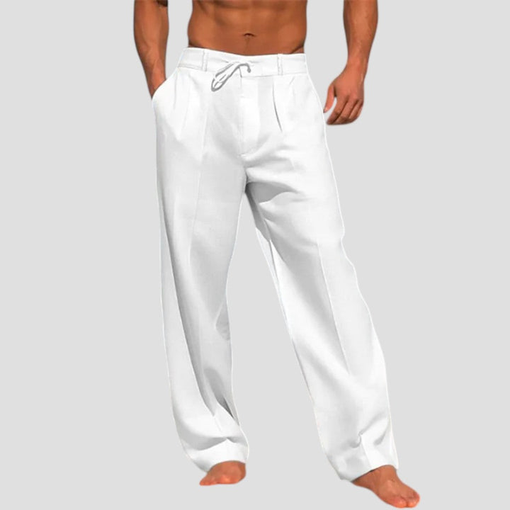 Spodnie Lniane Męskie Nathan - Lekki, Oddychający Krój Casual