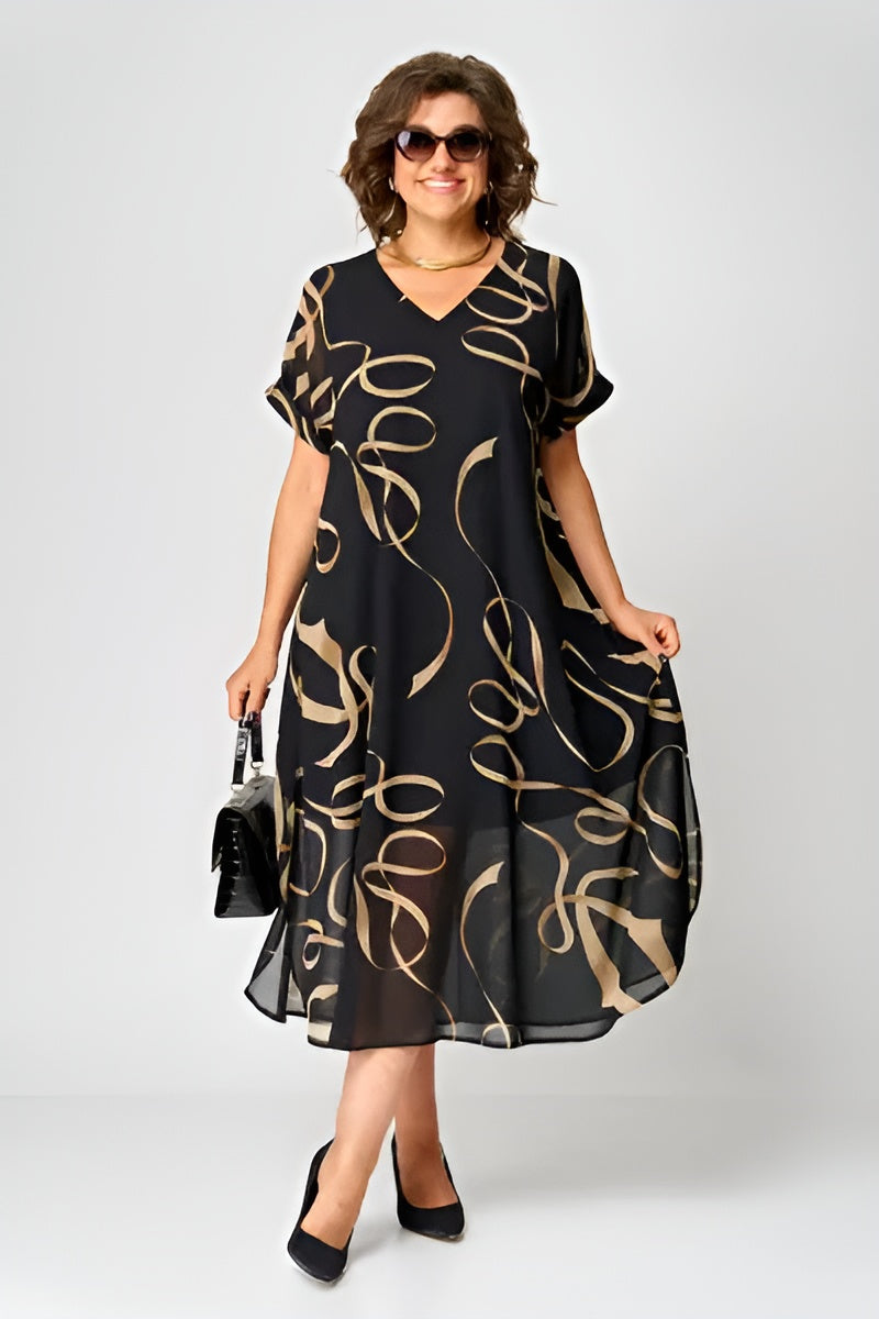 Sukienka Midi Nyree™ - Komfort i Elegancja na Każdą Okazję