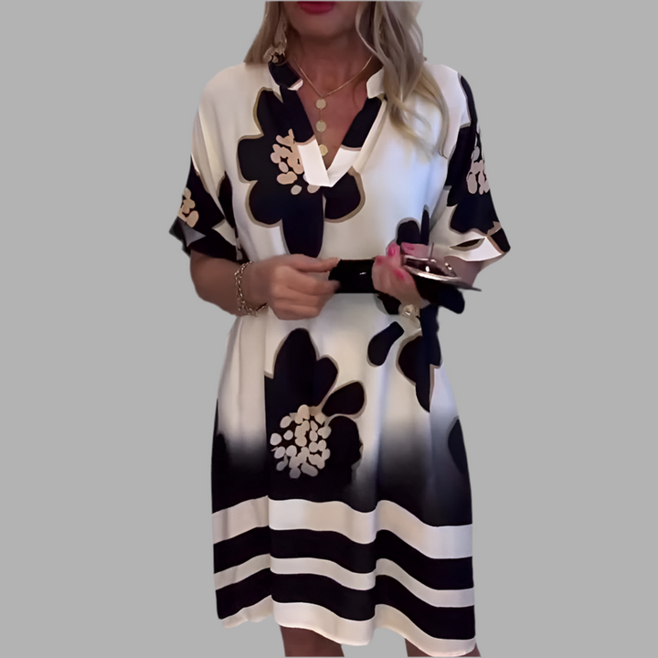 Sukienka Stina™ - Elegancka Sukienka na Wesele z Dekoltem V