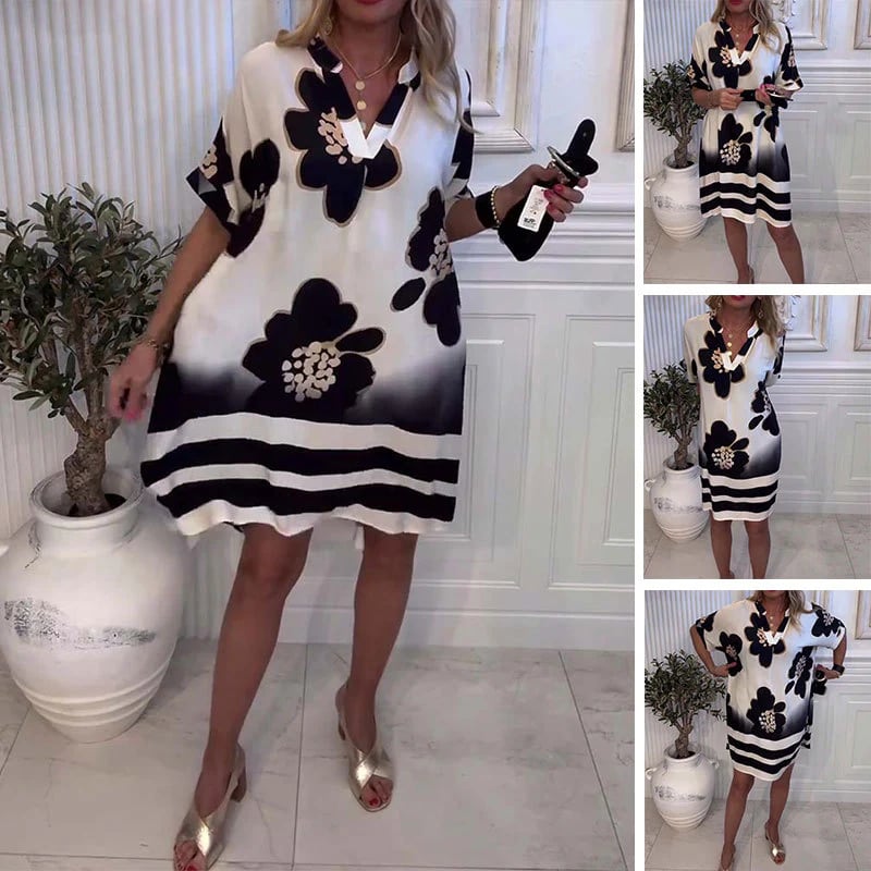 Sukienka Stina™ - Elegancka Sukienka na Wesele z Dekoltem V