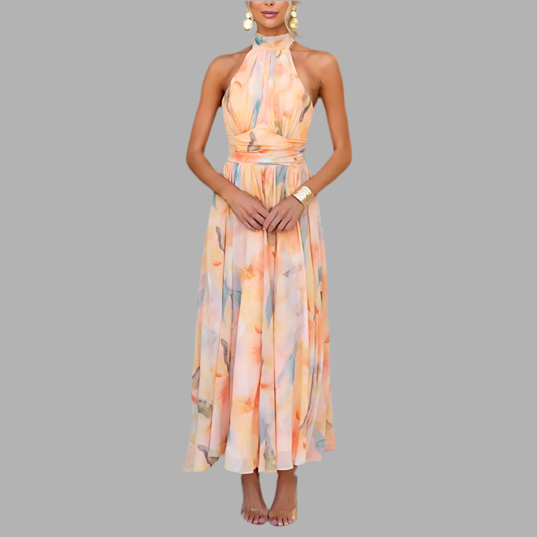 Sukienka maxi Aquarell - Elegancja i Komfort na Lato