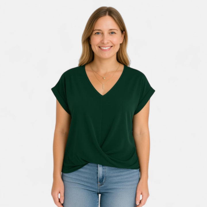 Xueyao™ – Luźny top z skręconym dekoltem