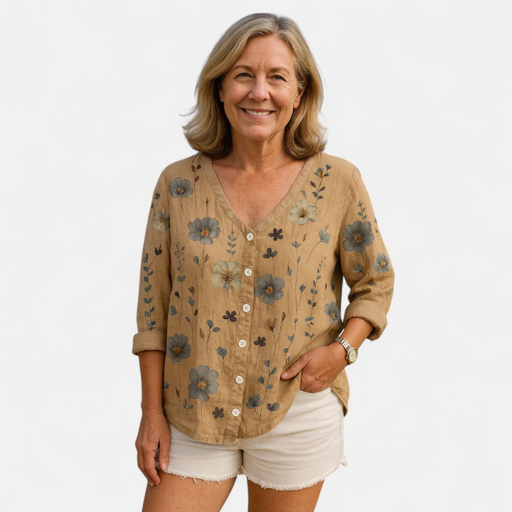 Yewon™ – Luźny top w kwiaty