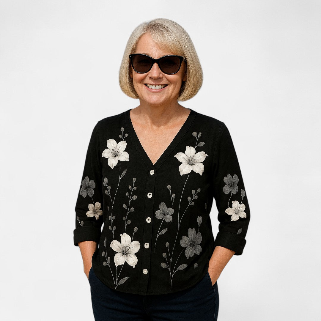 Yewon™ – Luźny top w kwiaty
