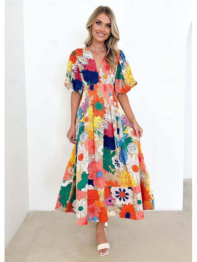 Wieke Chic Summer Dress - Pochlebiające się dopasowanie i oddychający komfort dla kobiet